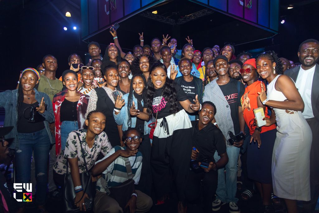 Funke Akindele with EWL attendees