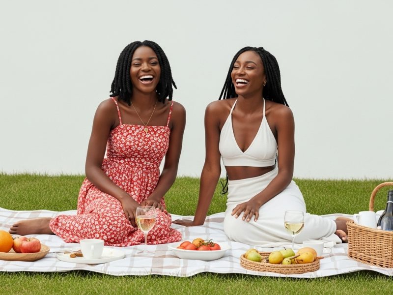 Two Lagos women having a picnic
