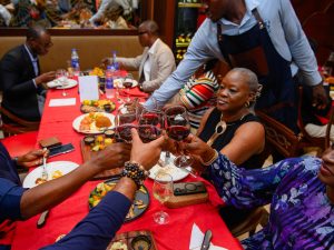 A wine toast