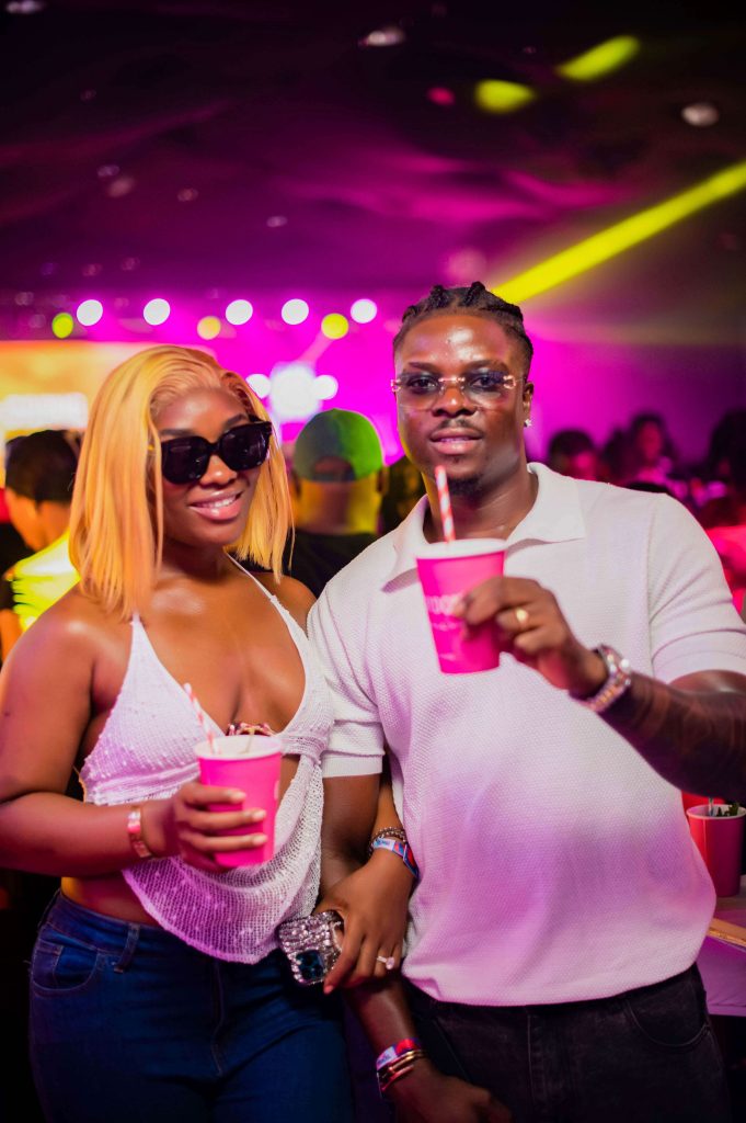 man and woman posing