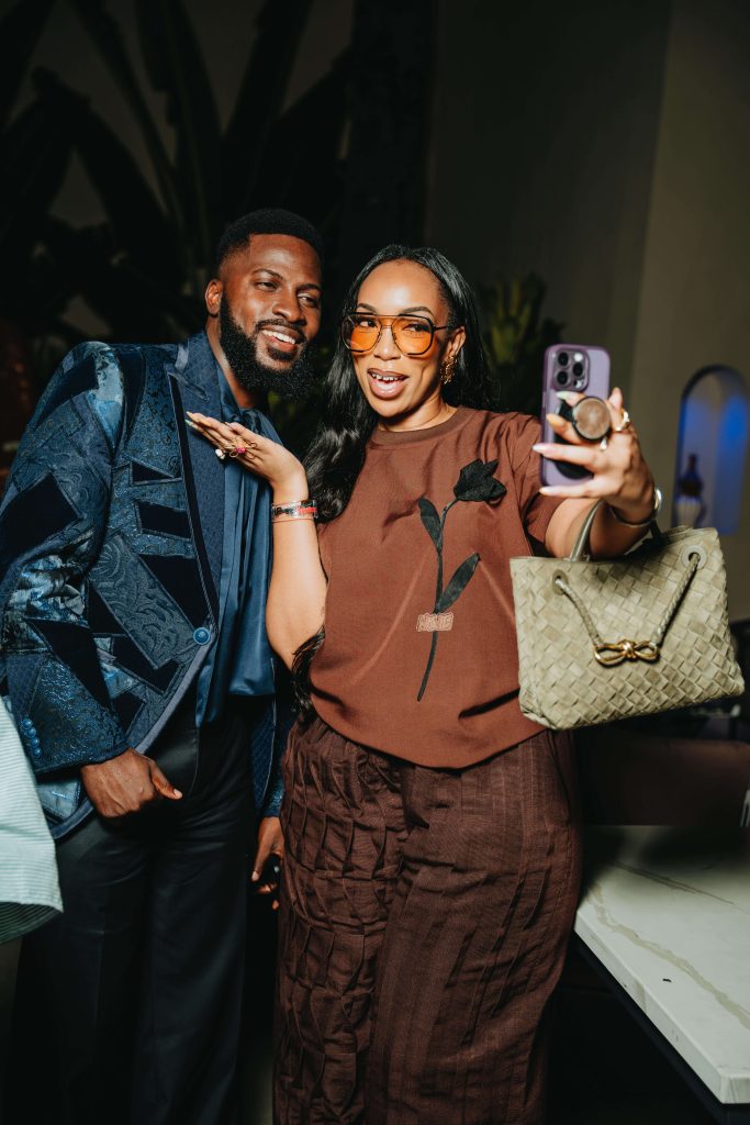 man and woman taking a selfie