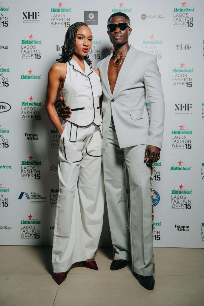 man and woman posinf